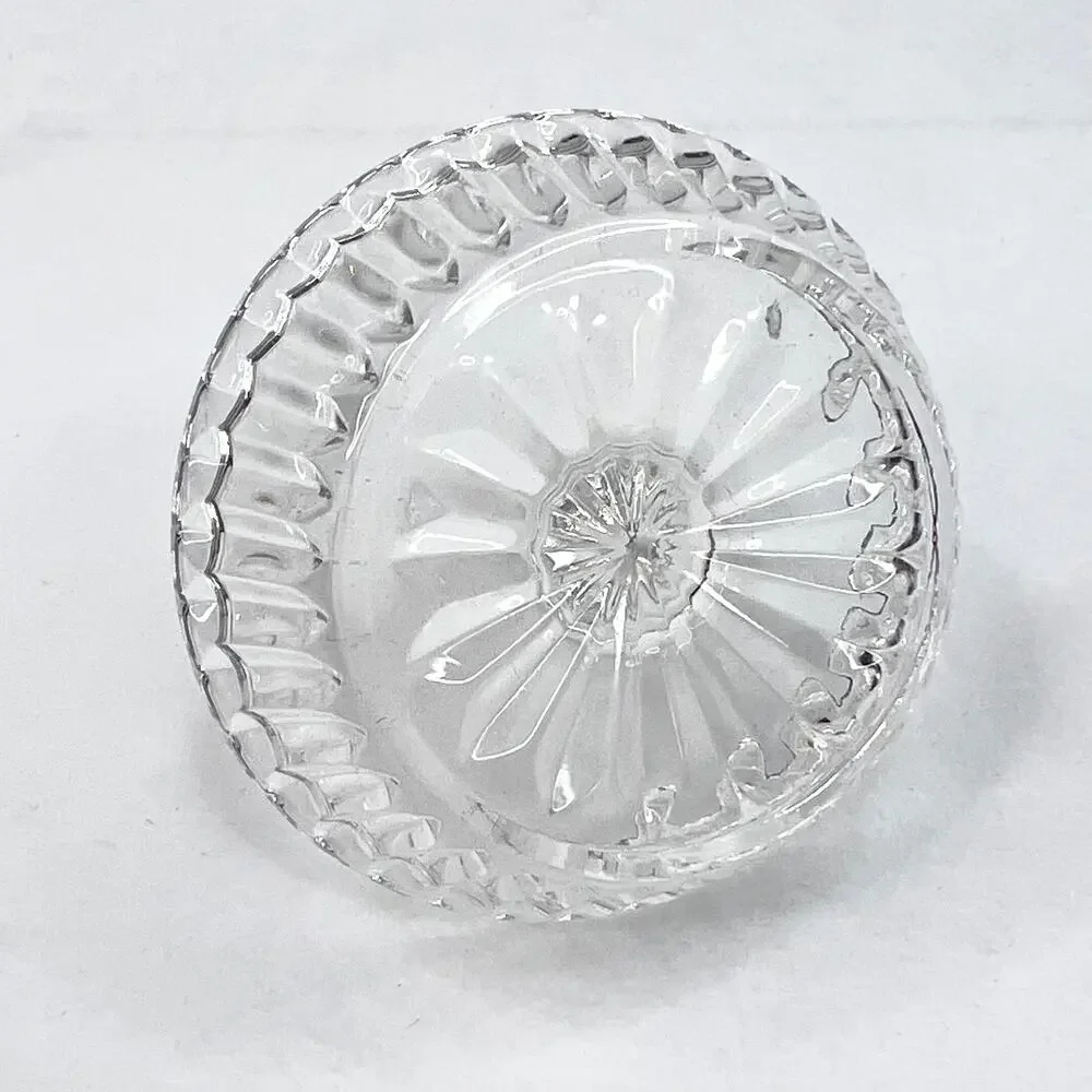 Vintage Faceted Glass Ring Holder/Dish